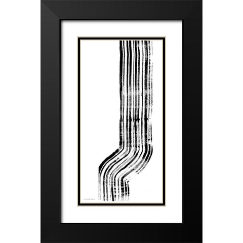 Lifes Little Bumps 2 Black Modern Wood Framed Art Print with Double Matting by Kamdon Kreations