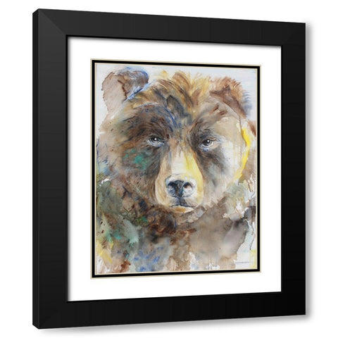 Paddington Black Modern Wood Framed Art Print with Double Matting by Kamdon Kreations