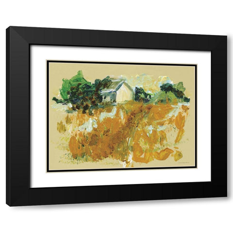 Golden Hour Black Modern Wood Framed Art Print with Double Matting by Kamdon Kreations