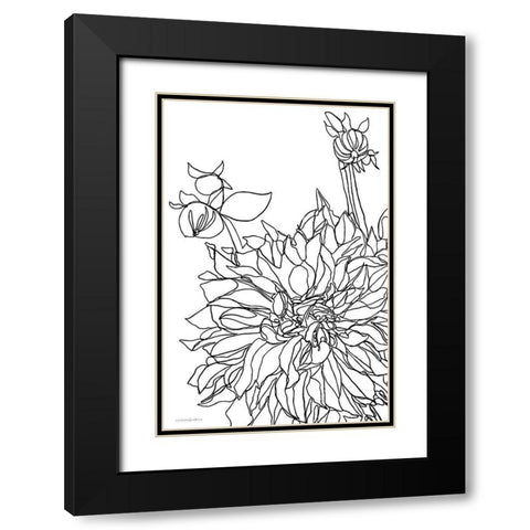Sunny Disposition Black Modern Wood Framed Art Print with Double Matting by Kamdon Kreations
