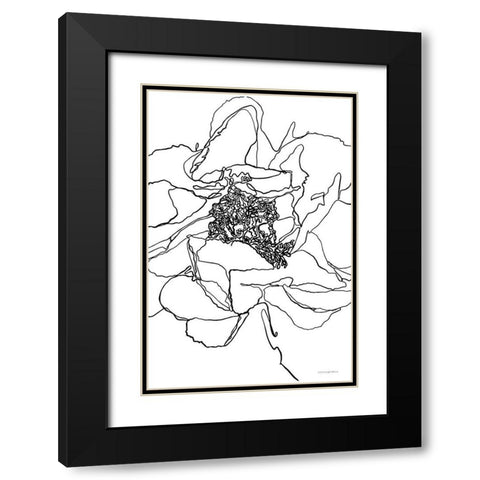 Organic Perfection Black Modern Wood Framed Art Print with Double Matting by Kamdon Kreations