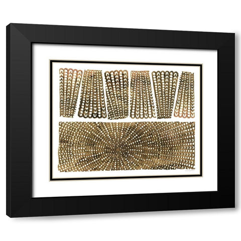 Broken Eternity Black Modern Wood Framed Art Print with Double Matting by Kamdon Kreations