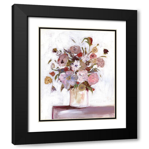 Jubilee Black Modern Wood Framed Art Print with Double Matting by Kamdon Kreations