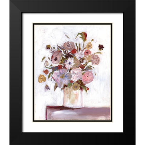 Jubilee Black Modern Wood Framed Art Print with Double Matting by Kamdon Kreations