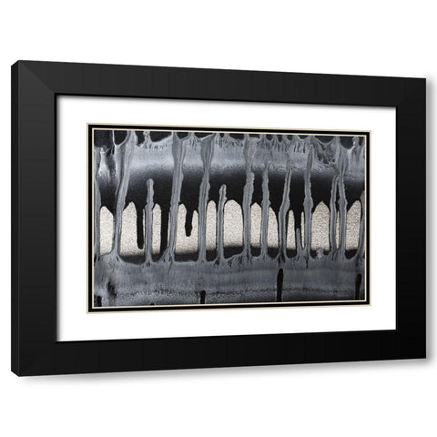 Framework I Black Modern Wood Framed Art Print with Double Matting by Kamdon Kreations