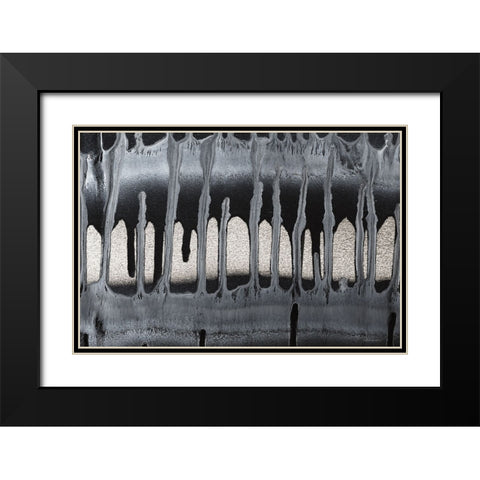 Framework I Black Modern Wood Framed Art Print with Double Matting by Kamdon Kreations