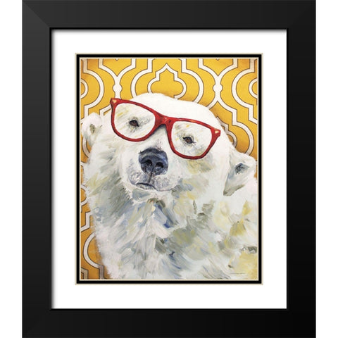 Sally     Black Modern Wood Framed Art Print with Double Matting by Kamdon Kreations