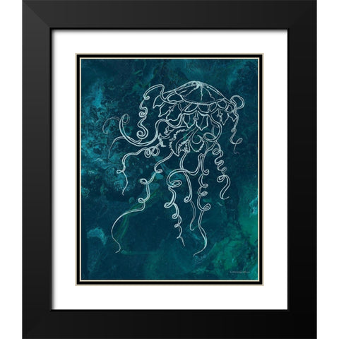 Angelic Breath  II Black Modern Wood Framed Art Print with Double Matting by Kamdon Kreations
