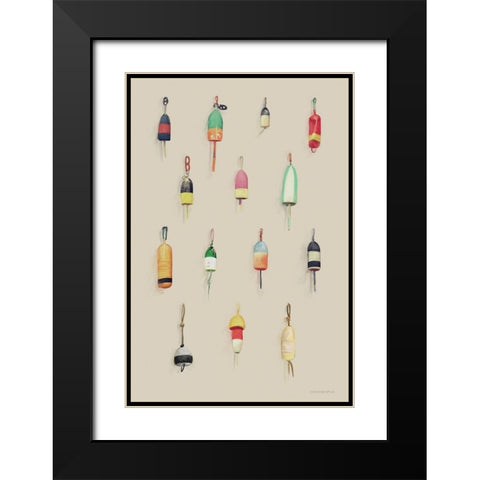 Drift and Anchor Black Modern Wood Framed Art Print with Double Matting by Kamdon Kreations