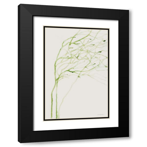 Thistle and Thatch Black Modern Wood Framed Art Print with Double Matting by Kamdon Kreations