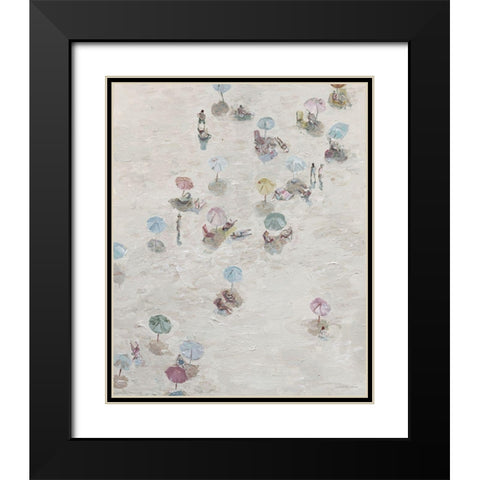 Laid Back Black Modern Wood Framed Art Print with Double Matting by Kamdon Kreations