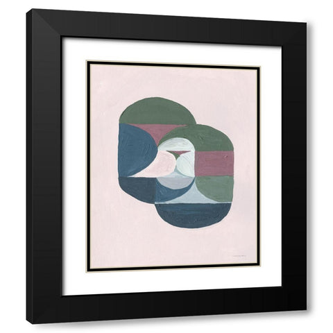 Kin Black Modern Wood Framed Art Print with Double Matting by Kamdon Kreations
