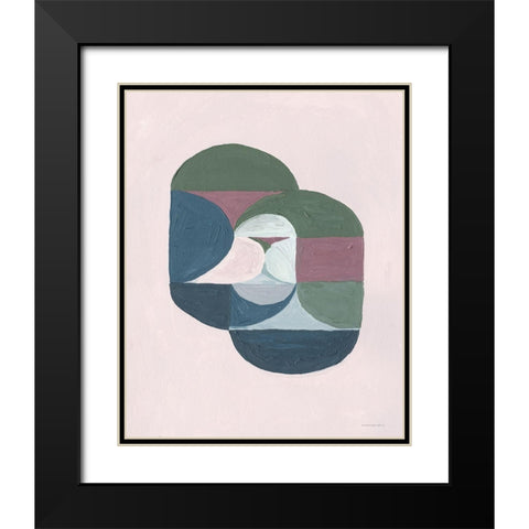 Kin Black Modern Wood Framed Art Print with Double Matting by Kamdon Kreations