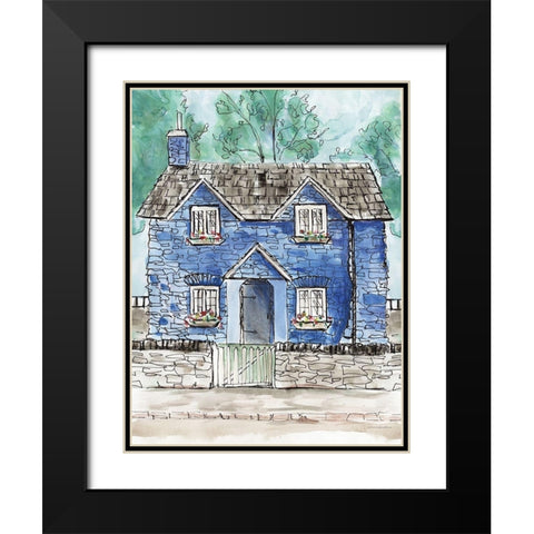 Charming Morning Black Modern Wood Framed Art Print with Double Matting by Kamdon Kreations