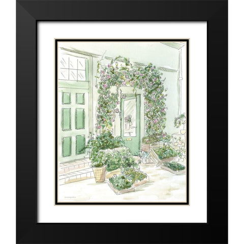 All the Green Things    Black Modern Wood Framed Art Print with Double Matting by Kamdon Kreations
