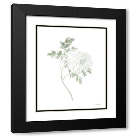 If Love was a Flower Black Modern Wood Framed Art Print with Double Matting by Kamdon Kreations
