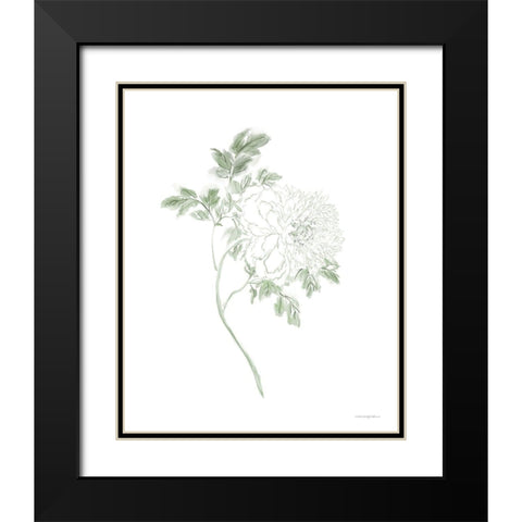 If Love was a Flower Black Modern Wood Framed Art Print with Double Matting by Kamdon Kreations