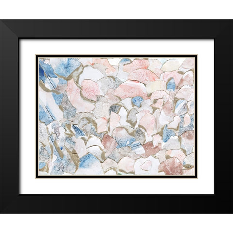 Torn Black Modern Wood Framed Art Print with Double Matting by Kamdon Kreations