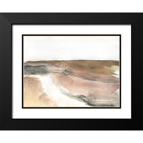 Canyon Black Modern Wood Framed Art Print with Double Matting by Kamdon Kreations