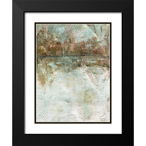 In Between Black Modern Wood Framed Art Print with Double Matting by Kamdon Kreations