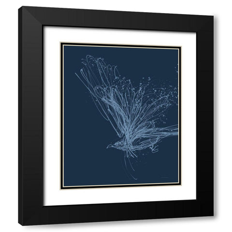 Take Flight Black Modern Wood Framed Art Print with Double Matting by Kamdon Kreations