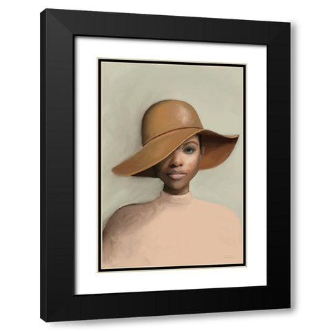 Luminescence Under a Hat Black Modern Wood Framed Art Print with Double Matting by Kamdon Kreations