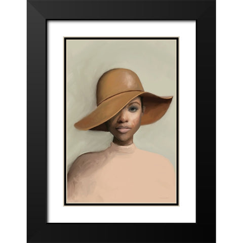 Luminescence Under a Hat Black Modern Wood Framed Art Print with Double Matting by Kamdon Kreations
