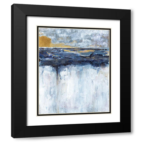 The Edge Black Modern Wood Framed Art Print with Double Matting by Kamdon Kreations