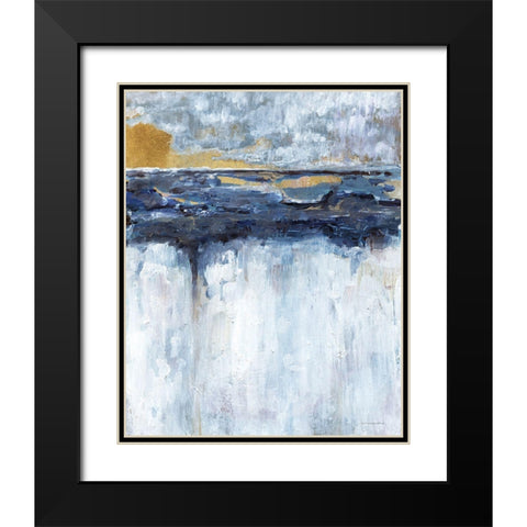 The Edge Black Modern Wood Framed Art Print with Double Matting by Kamdon Kreations