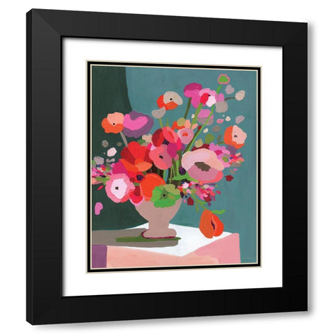 Slice of Orange    Black Modern Wood Framed Art Print with Double Matting by Kamdon Kreations