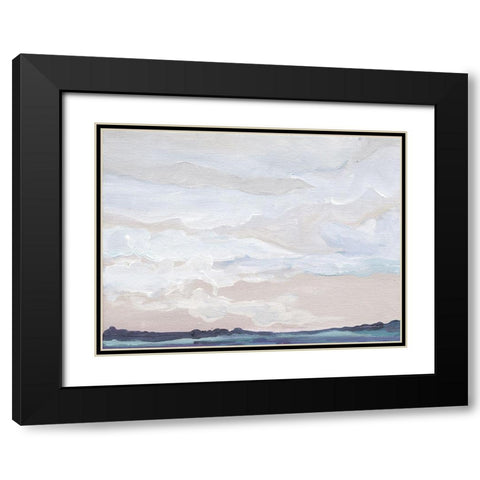 Blueish Feeling    Black Modern Wood Framed Art Print with Double Matting by Kamdon Kreations