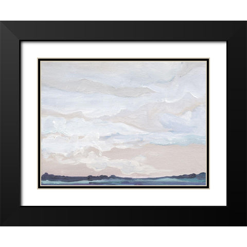 Blueish Feeling    Black Modern Wood Framed Art Print with Double Matting by Kamdon Kreations