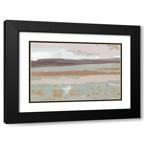Neutral State of Mind   Black Modern Wood Framed Art Print with Double Matting by Kamdon Kreations