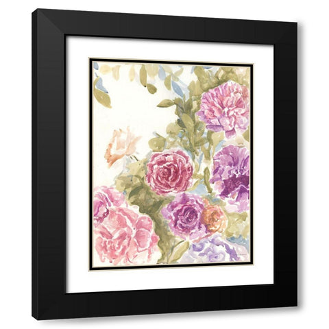 Purple and Pink Hues Black Modern Wood Framed Art Print with Double Matting by Kamdon Kreations