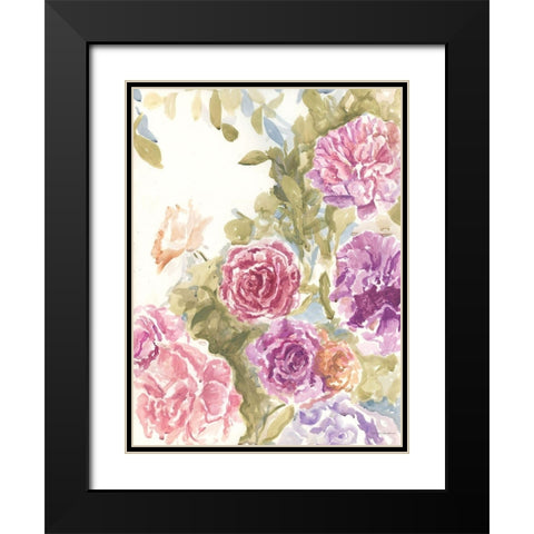 Purple and Pink Hues Black Modern Wood Framed Art Print with Double Matting by Kamdon Kreations
