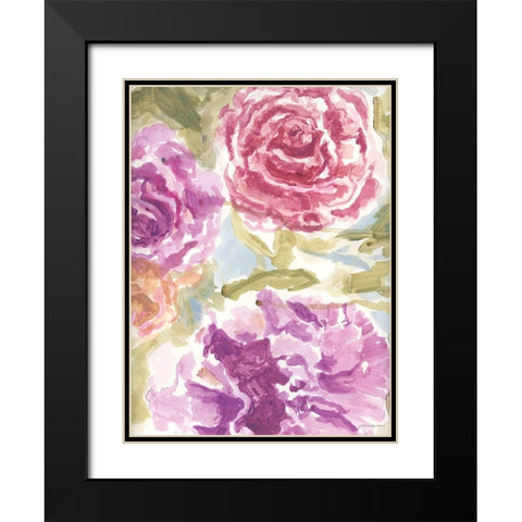 Warm Violet 1 Black Modern Wood Framed Art Print with Double Matting by Kamdon Kreations