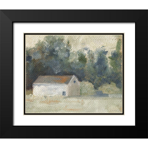 Storing Up Summer Black Modern Wood Framed Art Print with Double Matting by Kamdon Kreations