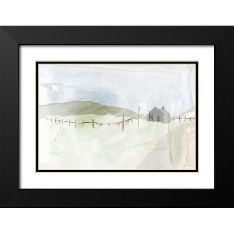 Laundry Day Black Modern Wood Framed Art Print with Double Matting by Kamdon Kreations
