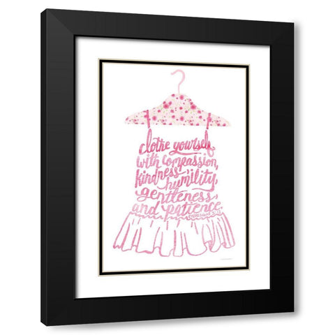 Clothe Yourself Black Modern Wood Framed Art Print with Double Matting by Kamdon Kreations