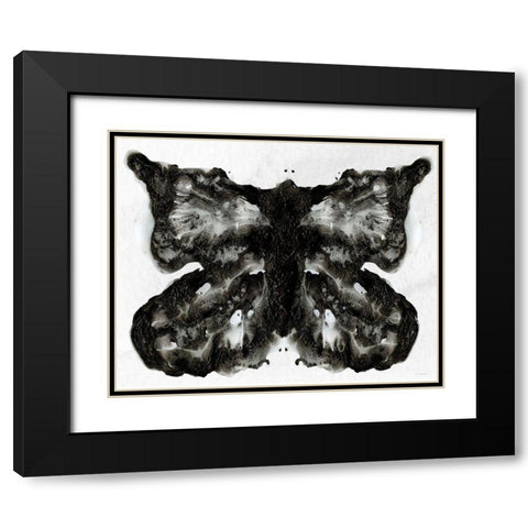 I See a Butterfly Black Modern Wood Framed Art Print with Double Matting by Kamdon Kreations