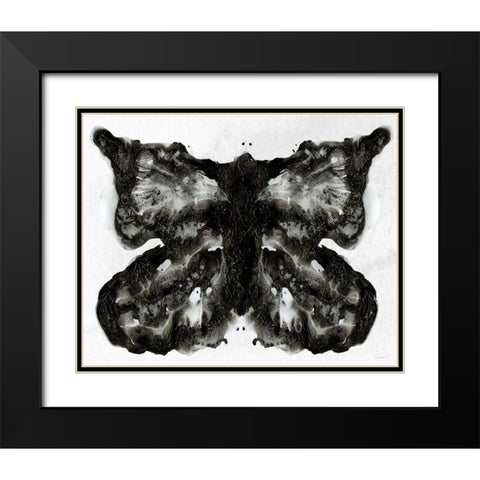 I See a Butterfly Black Modern Wood Framed Art Print with Double Matting by Kamdon Kreations