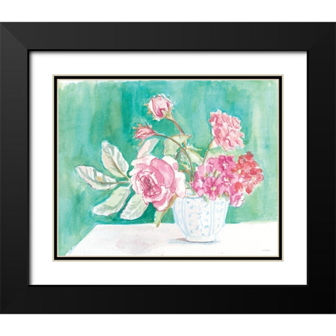 Grandmothers Bowl Black Modern Wood Framed Art Print with Double Matting by Kamdon Kreations