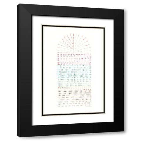 Throw Ladder Black Modern Wood Framed Art Print with Double Matting by Kamdon Kreations