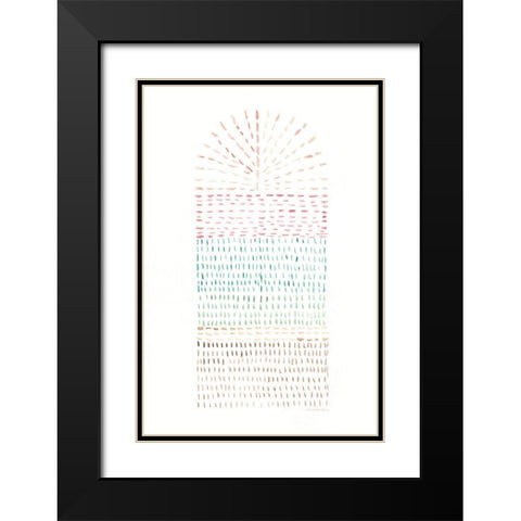 Throw Ladder Black Modern Wood Framed Art Print with Double Matting by Kamdon Kreations