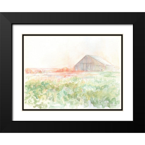 Just Before Supper Black Modern Wood Framed Art Print with Double Matting by Kamdon Kreations
