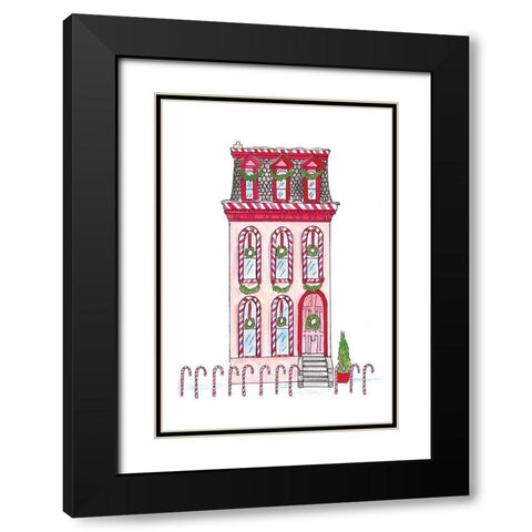 1225 Holly Street Black Modern Wood Framed Art Print with Double Matting by Kamdon Kreations