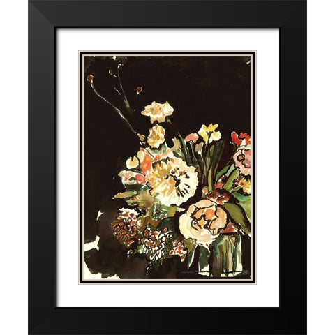 Evening Study in the Garden   Black Modern Wood Framed Art Print with Double Matting by Kamdon Kreations