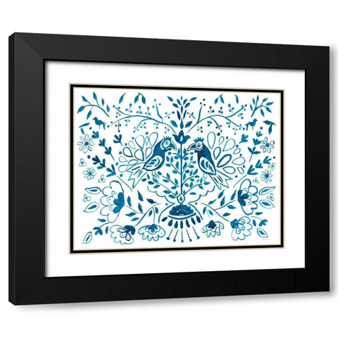 In a Pear Tree Black Modern Wood Framed Art Print with Double Matting by Kamdon Kreations