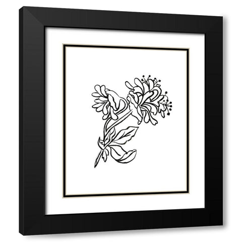 Slight-Sweet and Strong Black Modern Wood Framed Art Print with Double Matting by Kamdon Kreations