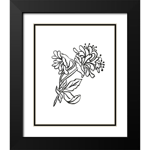 Slight-Sweet and Strong Black Modern Wood Framed Art Print with Double Matting by Kamdon Kreations